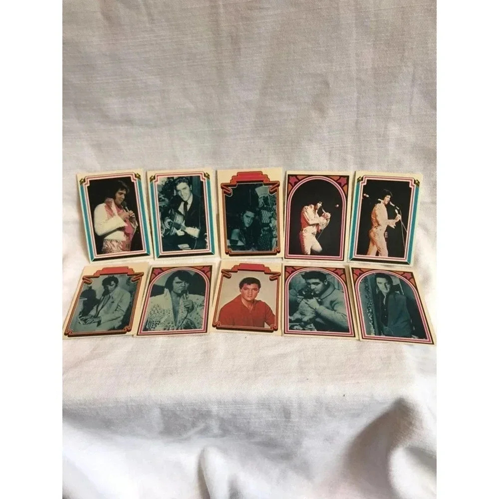 Vintage Elvis Presley Cards Collection 1978 10 cards Lot